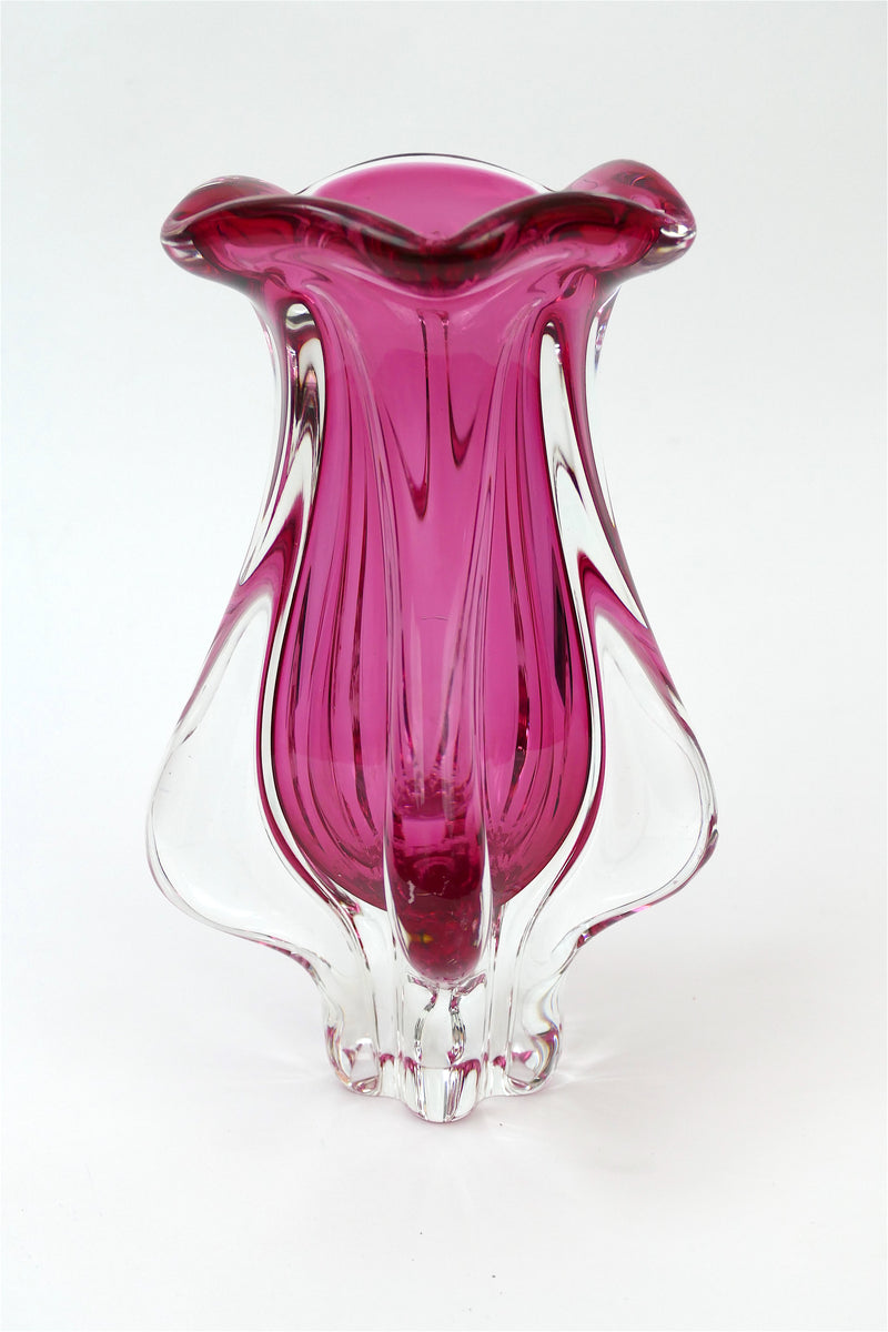 1970's Murano Glass Vase - Pink