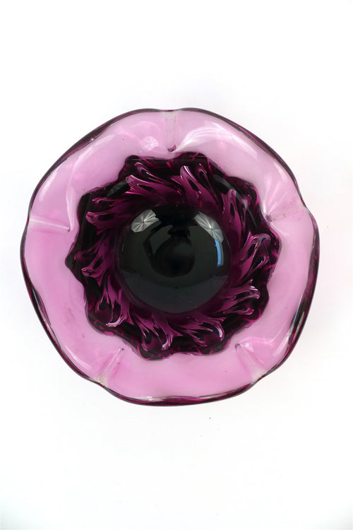 Murano Glass Bowl - Pink & Purple