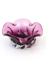 Murano Glass Bowl - Pink & Purple