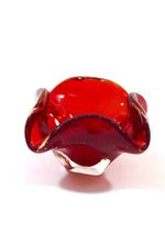 Murano Red Glass Bowl