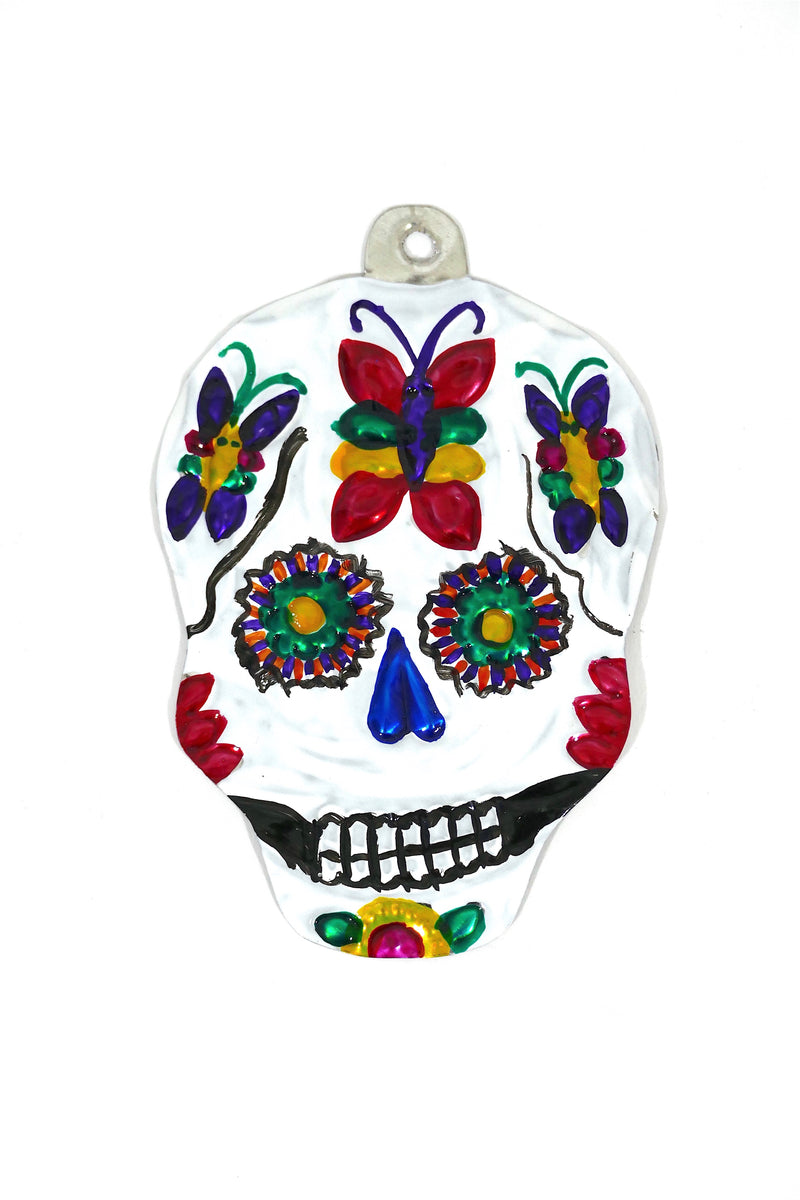 Day of the Dead Skull - Tin Hanger