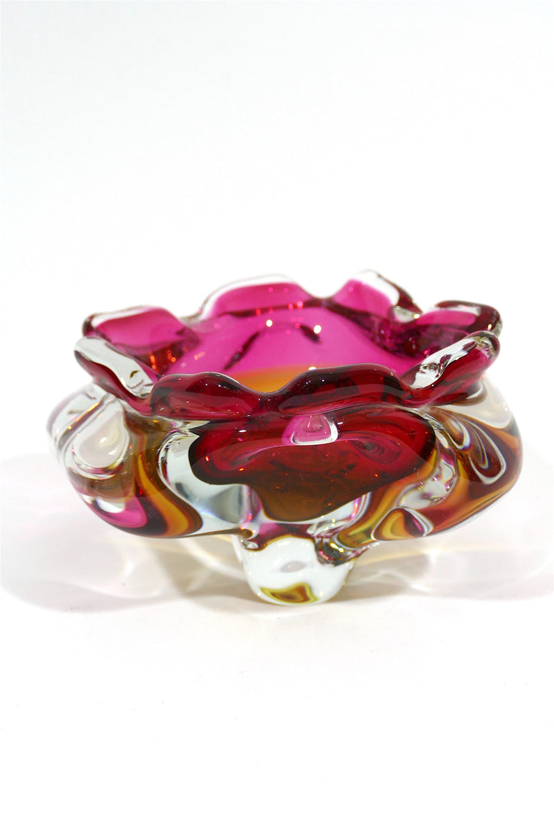 1970's Murano Glass Bowl - PINK