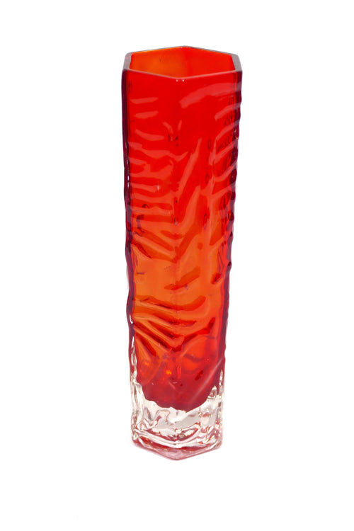 Murano Red Lava Vase