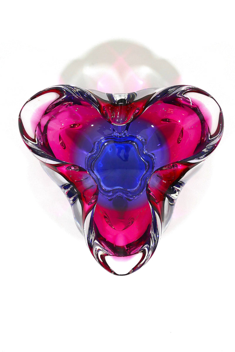 1970's Murano Glass Bowl - Blue & Purple