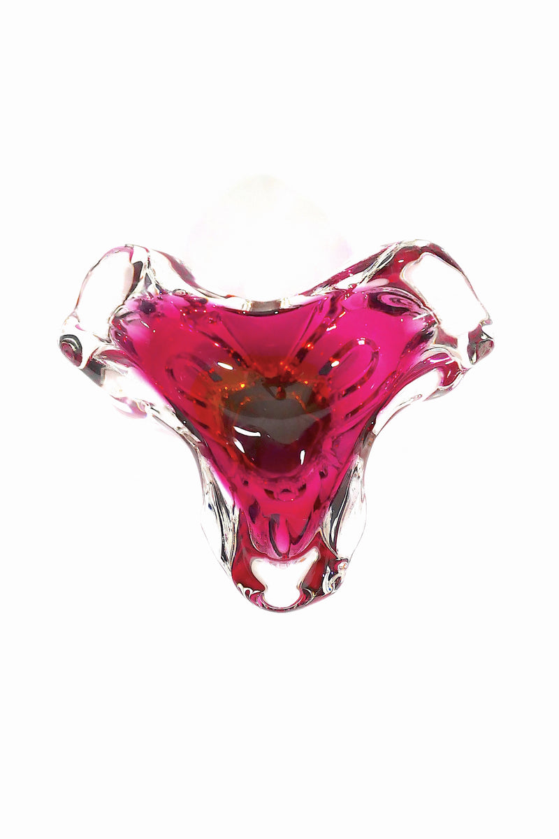 Vintage Murano Glass Bowl - Pink
