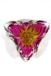 1970's Murano Glass Bowl - Pink & Orange