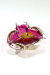 1970's Murano Glass Bowl - Pink & Orange