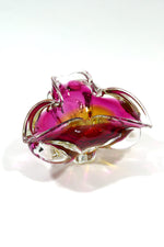 1970's Murano Glass Bowl - Pink & Orange
