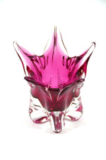 Czech Freeform Art Vase - Pink