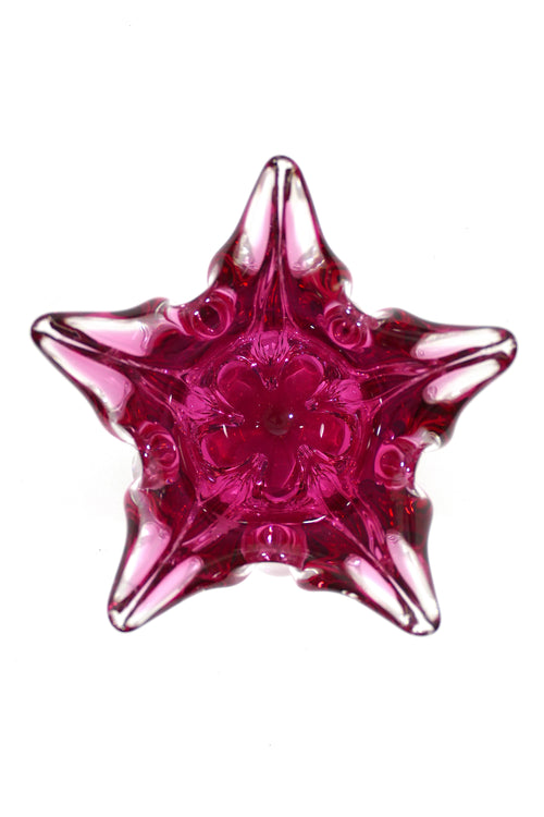 Czech Freeform Art Vase - Pink