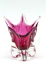 Czech Freeform Art Vase - Pink