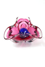 Murano Glass Bowl - Pink & Blue