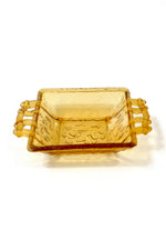 Amber Glass Ashtray