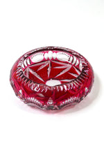 Glass Bowl - Pink & Clear