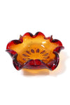 Vintage Glass Bowl - Amber