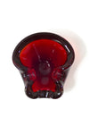 Red Glass Ashtray