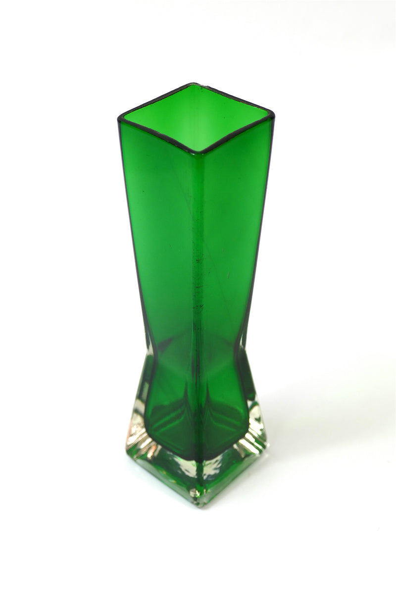 Green Glass Vase