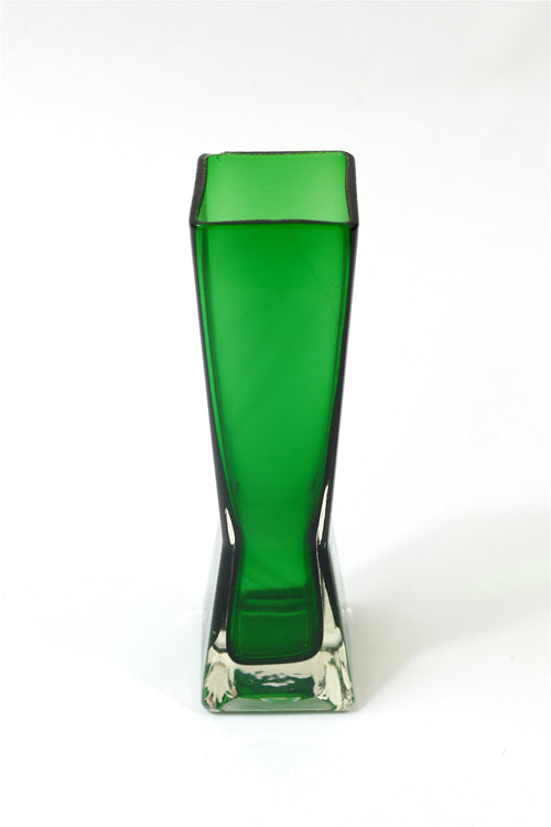 Green Glass Vase