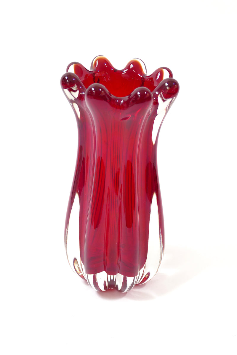 Red Bubble Vase