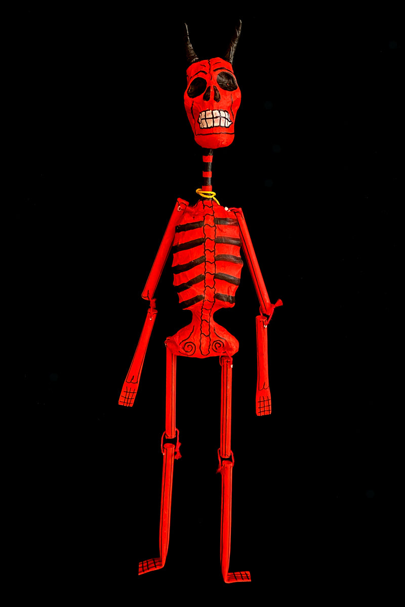 Coloured mexican papermache skeletons - Large