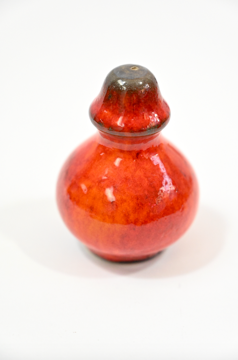 Salt & Pepper Pots - orange red