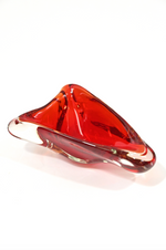 Red Murano Glass Ashtray