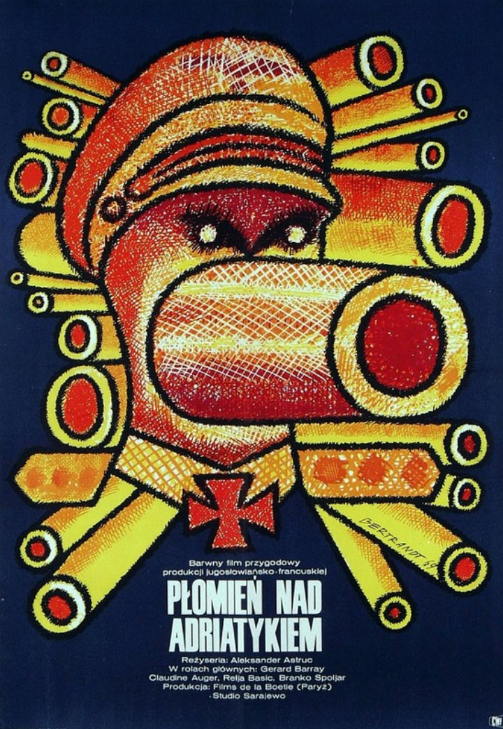 Flames Over the Adriatic, Polish Movie Poster - FRAMED