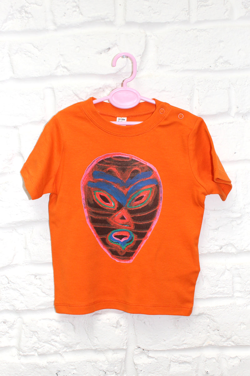 West Town Kids T-Shirts - Orange Mask