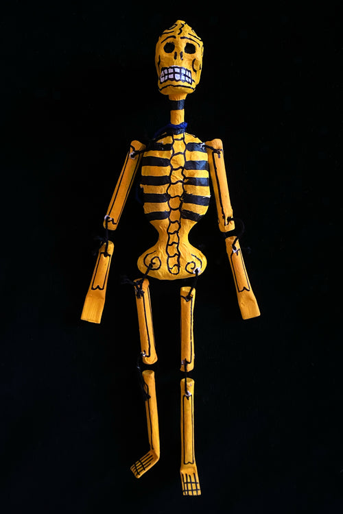 Coloured mexican papermache skeletons - Small
