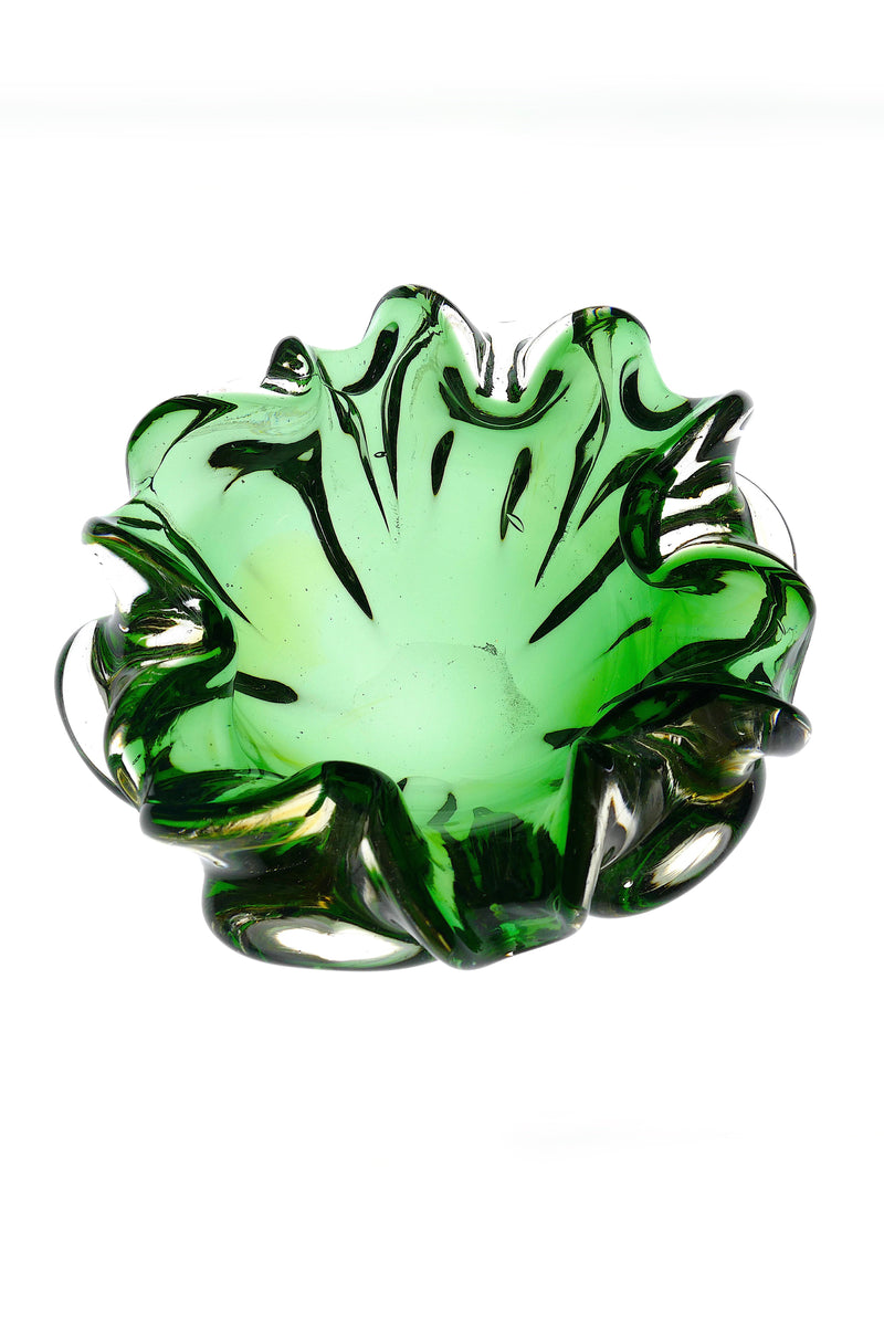 Green Murano dish