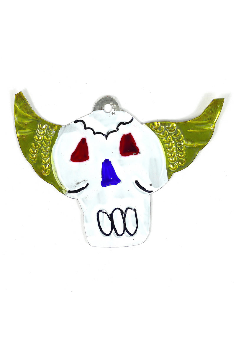 Painted Tin Trinket - Skull #2
